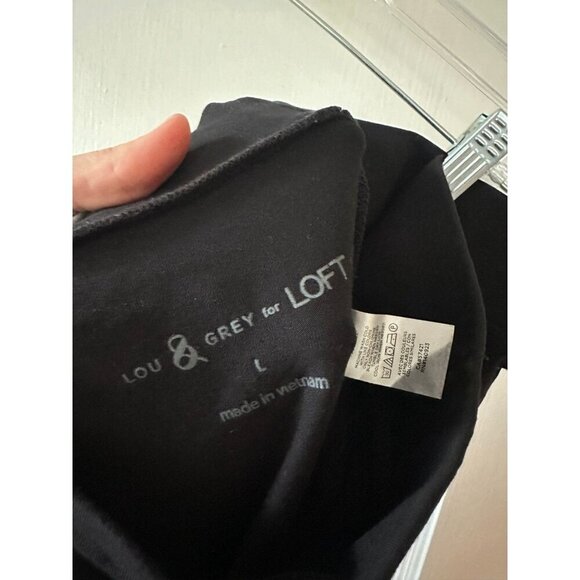 Lou & Grey for Loft women’s size large black leggings - Picture 4 of 6